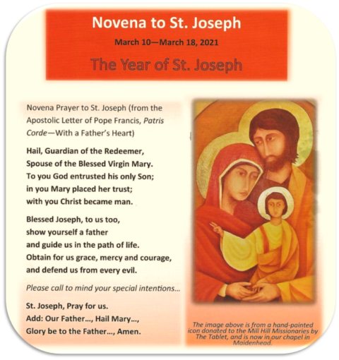 Novena To St. Joseph - R.C. Parish Church Of Our Saviour