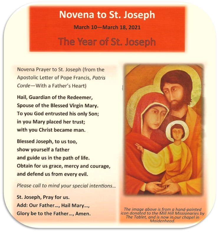 Novena to St. Joseph - R.C. Parish Church of our Saviour