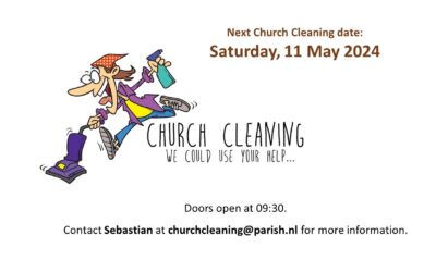 NO Church Cleaning this coming Saturday 27 April