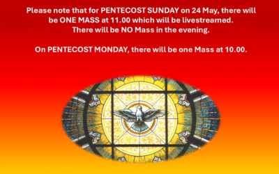 Pentecost Mass Schedule
